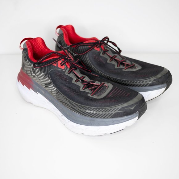 HOKA ONE ONE Bondi 5 Neutral Black/Formula One Mesh Running Shoes - Picture 2 of 7